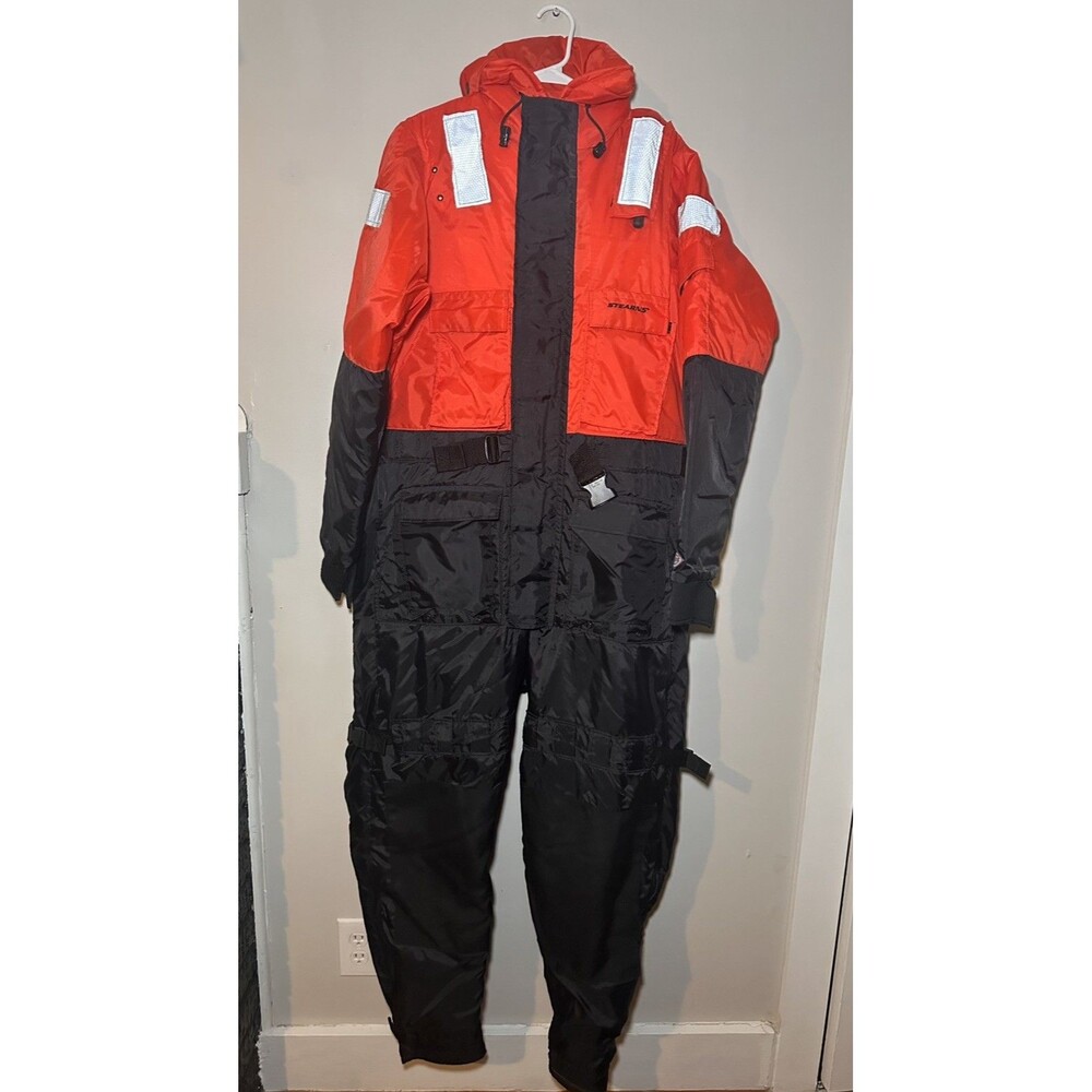Stearns Work PFD Flotation Suit Anti-Exposure Coverall Adult Medium NWOT